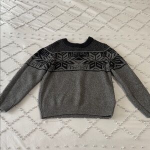 Old Navy Kids Black and Gray Patterned Sweater